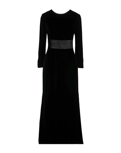 EMPORIO ARMANI Long dress Black 65% Viscose, 35% Cupro