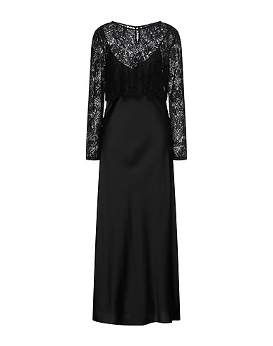 MARCIANO by GUESS Long dress Black 100% Polyester, Polyamide, Cotton, Elastane, Viscose