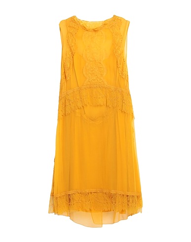 ALBERTA FERRETTI Kleid für besondere Anlässe Gelb 89% Acetat, 6% Elastan, 5% Andere Fasern