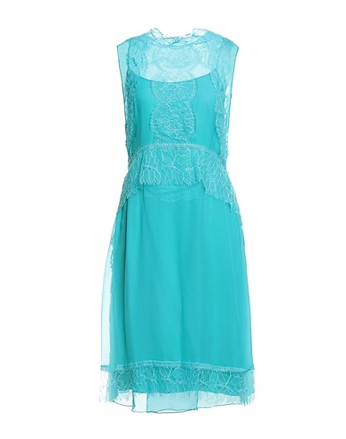 ALBERTA FERRETTI Kleid für besondere Anlässe Tūrkis 89% Acetat, 6% Elastan, 5% Andere Fasern