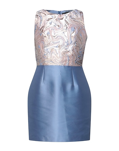 MONCHO HEREDIA Short dress Lilac 88% Polyester, 12% Metallic fiber