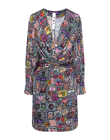 ULTRA'CHIC Short dress Black 90% Viscose, 10% Elastane