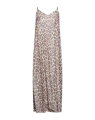 SUN 68 Long dress Beige 55% Viscose, 45% Polyester