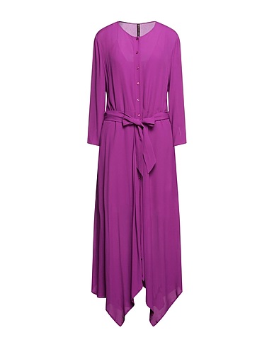 MANILA GRACE Vestito chemisier Malva 100% Viscosa