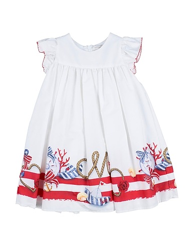 MONNALISA Vestido para bebé  White 100% Cotton