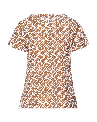 GUGLIELMINOTTI Top Camel 97% Cotton, 3% Elastane