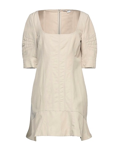 STELLA McCARTNEY Short dress Beige 40% Polyamide, 36% Cotton, 24% Linen