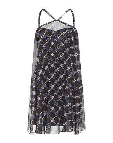 ELISABETTA FRANCHI Vestito corto Nero 94% Viscosa, 6% Elastan, Poliestere