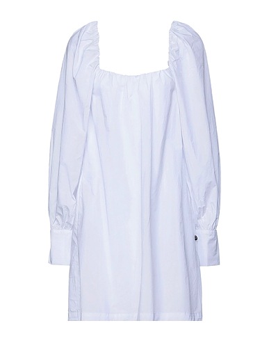 SUN 68 Vestito corto Bianco 100% Cotone