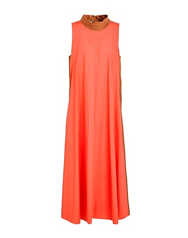 ROSSOPURO Vestito midi Arancione 100% Cotone