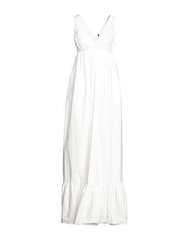 MANILA GRACE Long dress White 100% Cotton