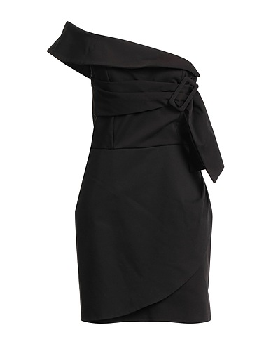 DIXIE Kurzes Kleid Schwarz 61% Baumwolle, 33% Polyester, 6% Elastan