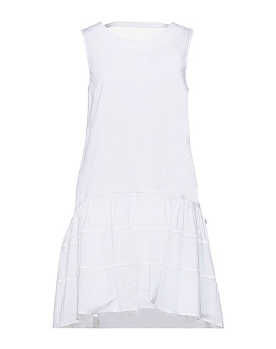SFIZIO STUDIO Short dress White 96% Cotton, 4% Elastane