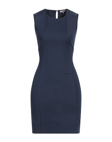 PATRIZIA PEPE Midi dress Navy blue 48% Cotton, 45% Polyamide, 7% Elastane