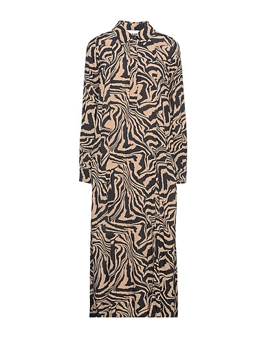 GANNI Vestido camisero Arena 100% Viscosa