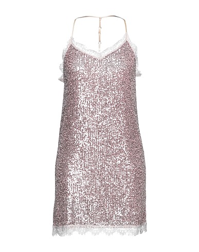 VICOLO Short dress Pink 98% Polyester, 2% Elastane
