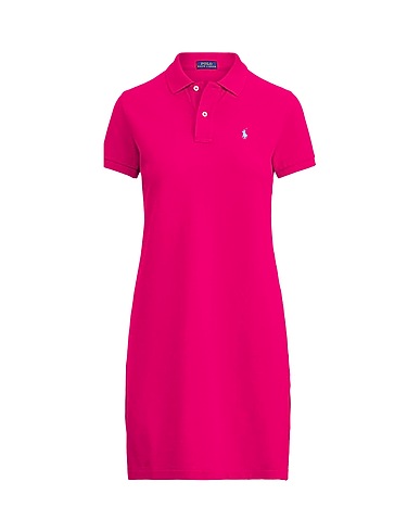 POLO RALPH LAUREN Short dress COTTON MESH POLO DRESS
 Fuchsia 100% Cotton