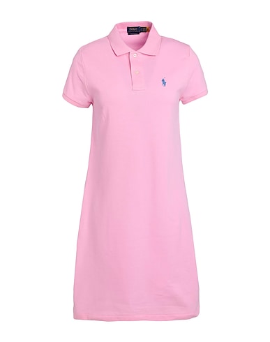 POLO RALPH LAUREN Short dress COTTON MESH POLO DRESS
 Pink 100% Cotton