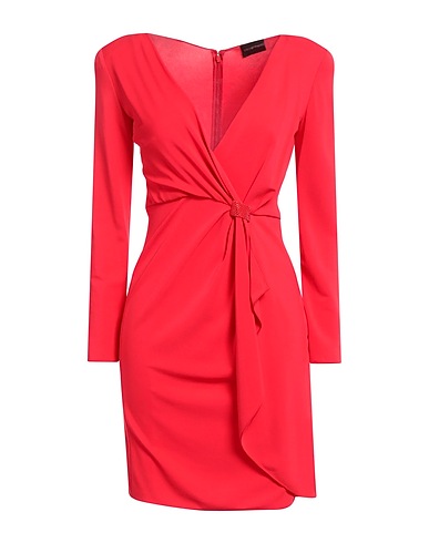 EMPORIO ARMANI Sheath dress Red 96% Viscose, 4% Elastane