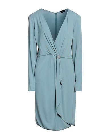 EMPORIO ARMANI Sheath dress Turquoise 96% Viscose, 4% Elastane