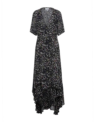 GANNI Midi dress Black 100% Viscose