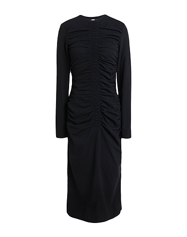 KARL LAGERFELD エレガントドレス RUCHED JERSEY DRESS
 ブラック ポリエステル 95% / ポリウレタン 5%