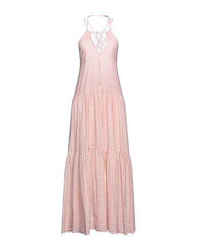 FORTE_FORTE Long dress Light pink 100% Cotton, Silk