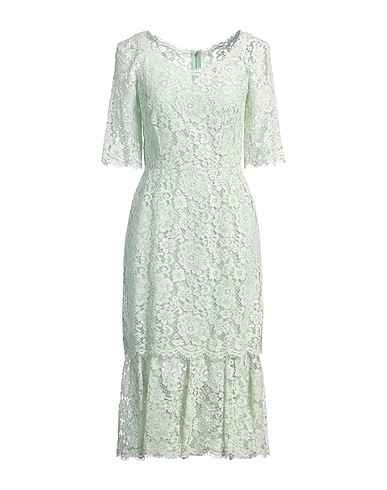 DOLCE&GABBANA Μίντι φόρεμα Ανοιχτό πράσινο 36% Βαμβάκι, 35% Πολυαμίδη, 29% Βισκόζη