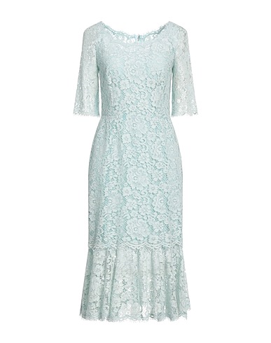 DOLCE&GABBANA Midi dress Sky blue 36% Cotton, 35% Polyamide, 29% Viscose