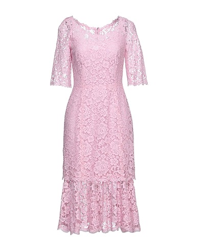 DOLCE&GABBANA Midi dress Pink 36% Cotton, 35% Polyamide, 29% Viscose