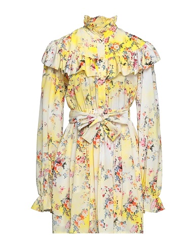 MSGM 미니 원피스 옐로우 100% 폴리에스테르