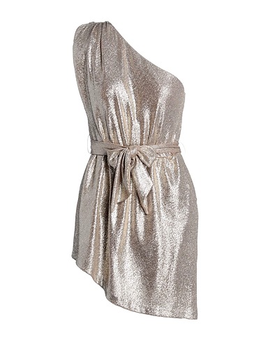 FELEPPA Vestito corto Oro 91% Poliammide, 5% Elastan, 4% Metallo