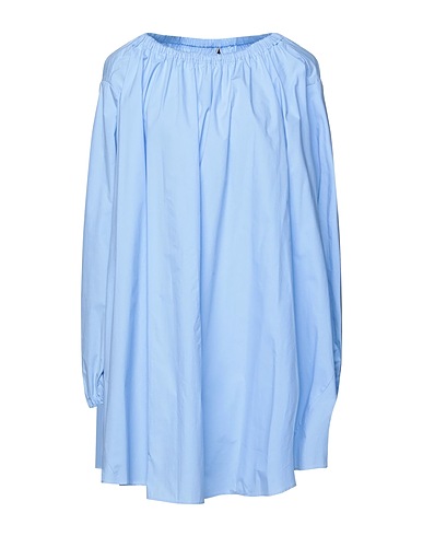 JUCCA Vestito corto Celeste 100% Cotone