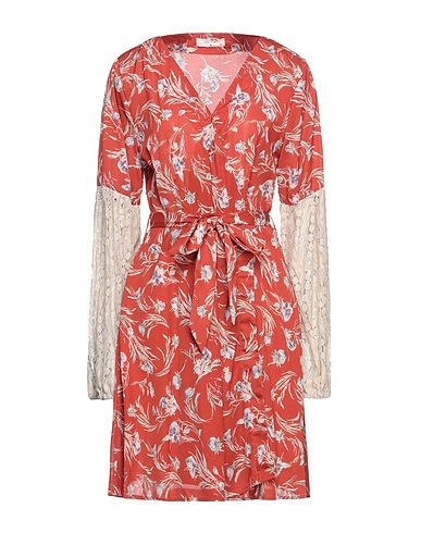MEISÏE Short dress Rust 100% Viscose, Recycled polyester