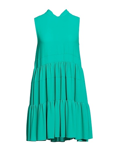 JUCCA Vestito corto Verde smeraldo 100% Poliestere