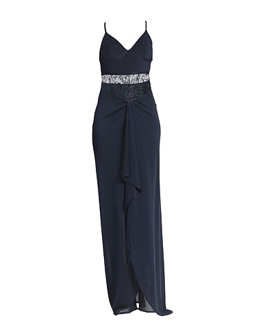 ROBERTO CAVALLI Vestito estivo Blu notte 89% Viscosa, 11% Poliammide, Cotone, Poliestere