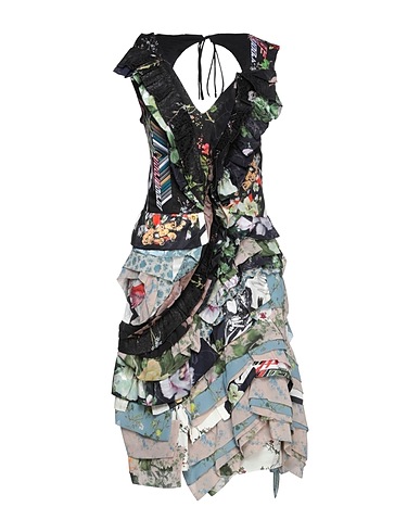 PREEN by THORNTON BREGAZZI Midi dress Black 56% Recycled polyester, 44% Polyester