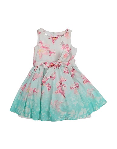 MISS BLUMARINE Dress Turquoise 100% Cotton, Polyamide