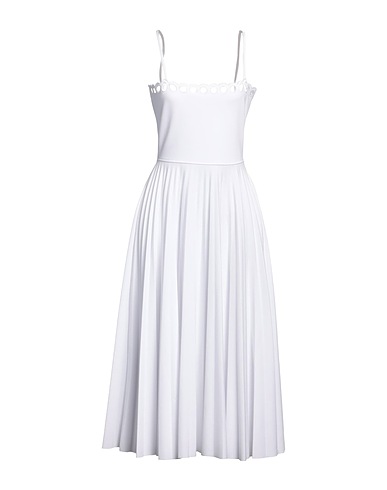 REDValentino Midi dress White 63% Polyester, 37% Cotton