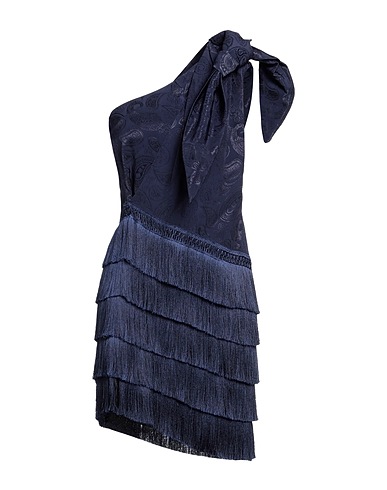 JIJIL One-shoulder dress Midnight blue 100% Viscose, Polyamide