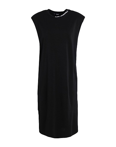 KARL LAGERFELD Short dress Black 75% Viscose, 21% Polyester, 4% Elastane