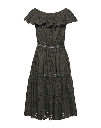 P.A.R.O.S.H. Midi dress Military green 100% Cotton
