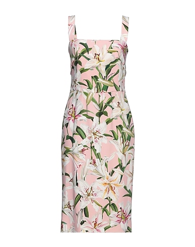 DOLCE&GABBANA Midi dress Antique rose 95% Viscose, 5% Elastane