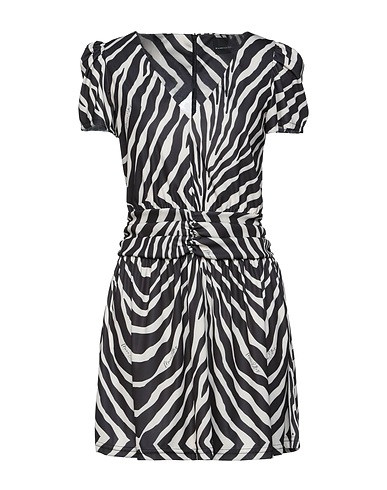 MARC ELLIS Short dress Black 93% Polyester, 7% Elastane