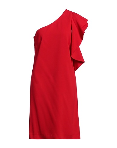 L' AUTRE CHOSE Midi dress Red 81% Acetate, 19% Viscose