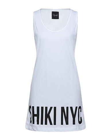SHIKI Vestito corto Bianco 100% Cotone