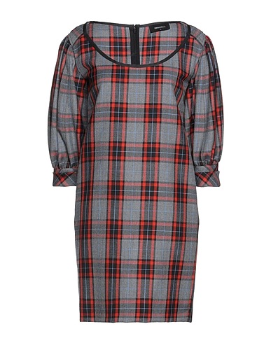 DSQUARED2 Short dress Grey 100% Virgin Wool