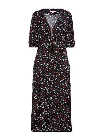 MAJE Midi dress Black 100% Viscose
