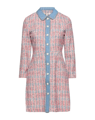 MAJE Jean φόρεμα Κοραλλί 77% Οργανικό βαμβάκι, 13% Ακρυλικό, 10% Πολυαμίδη, Μπρούντζος, Γυαλί