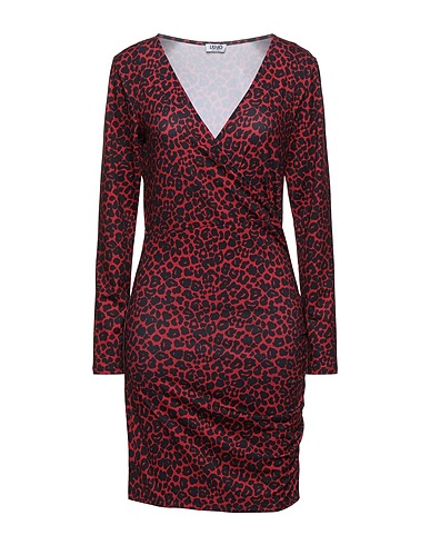 LIU •JO Short dress Red 95% Polyester, 5% Elastane